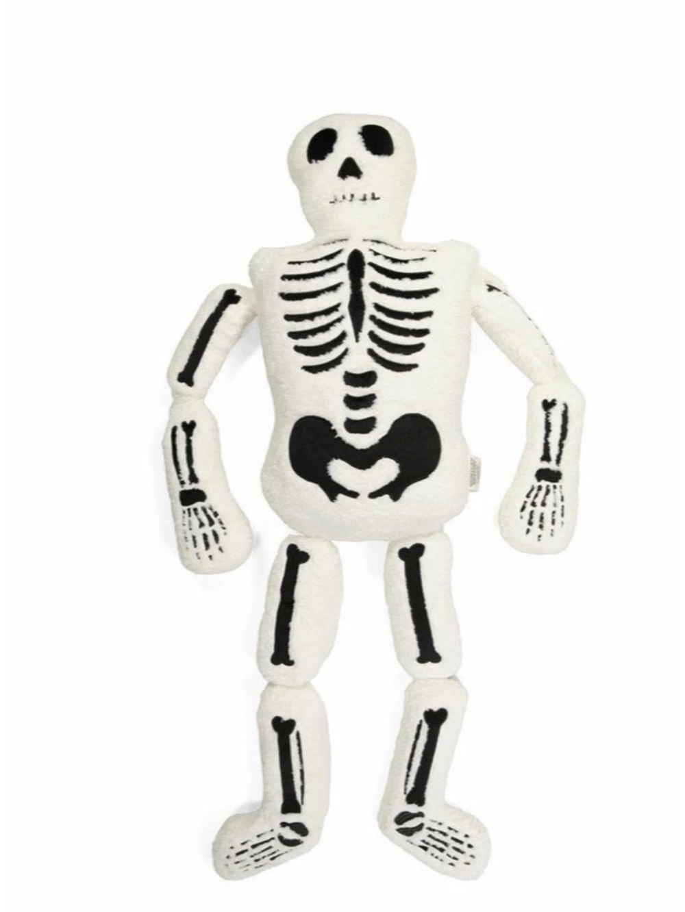 Storehouse Skeleton oversized skeleton body pillow Body Pillow in White & Black